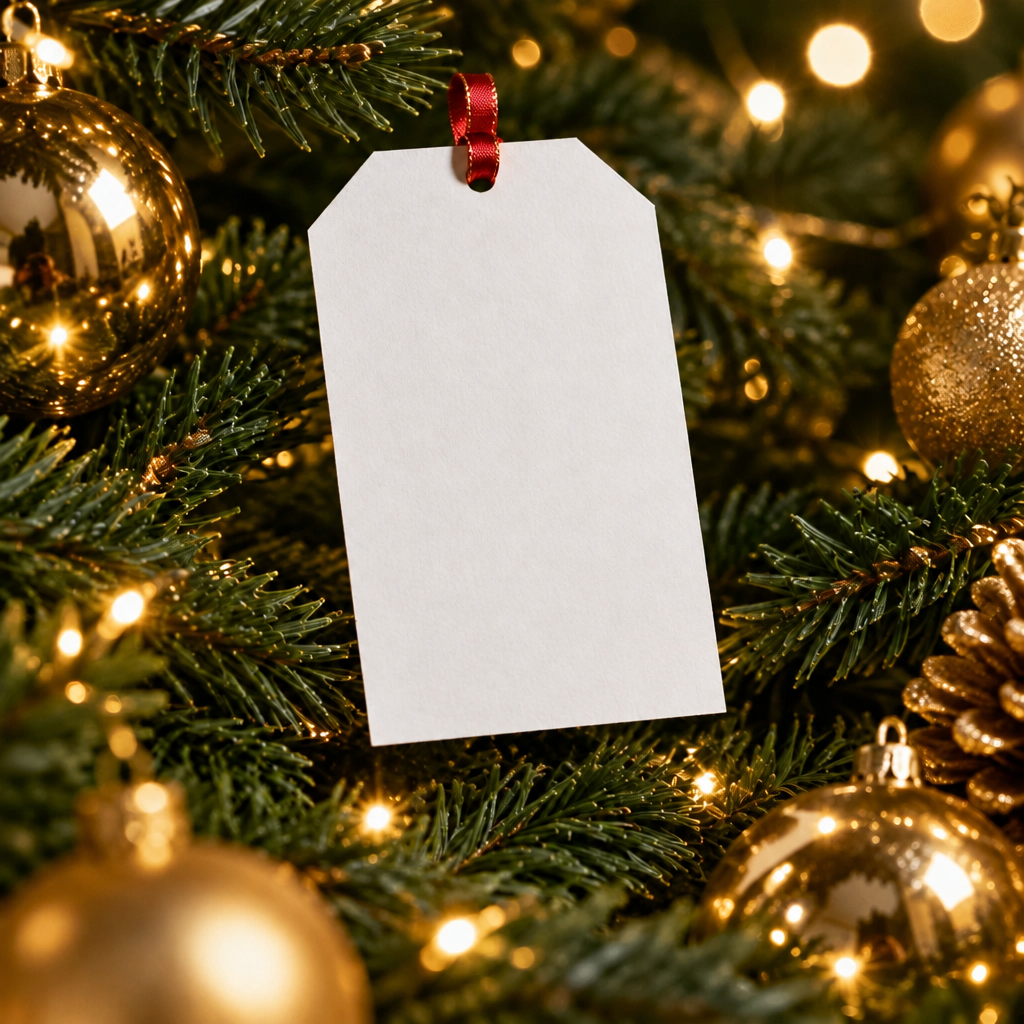 Aluminum Christmas tree ornaments (Gift tag) – AmericanPatchDesigns